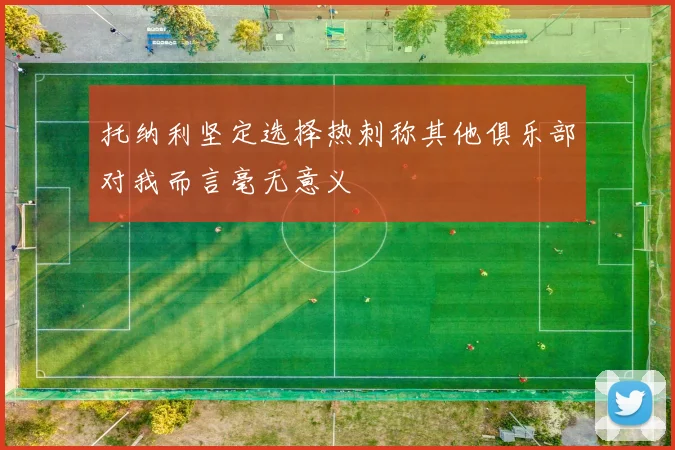 托纳利坚定选择热刺称其他俱乐部对我而言毫无意义
