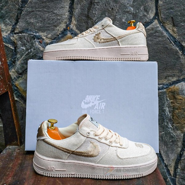 Giày Nike Air Force 1 Low Stussy Fossil