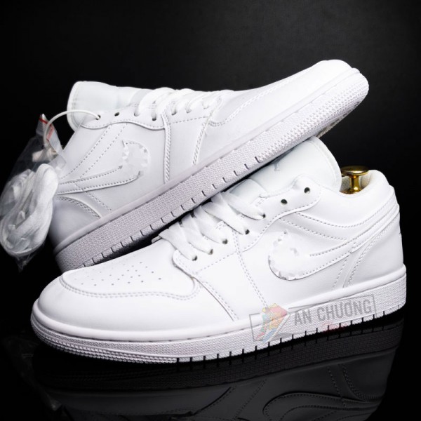 Giày Nike Air Jordan 1 Low Triple White (Rep)