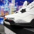 Nike Air Jordan 4 Retro Cement Trắng