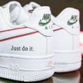 N.ike Air Force 1 Low Just Do It White Red