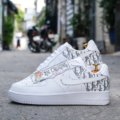 Giày Nike Air Force 1 Low Dior White Grey